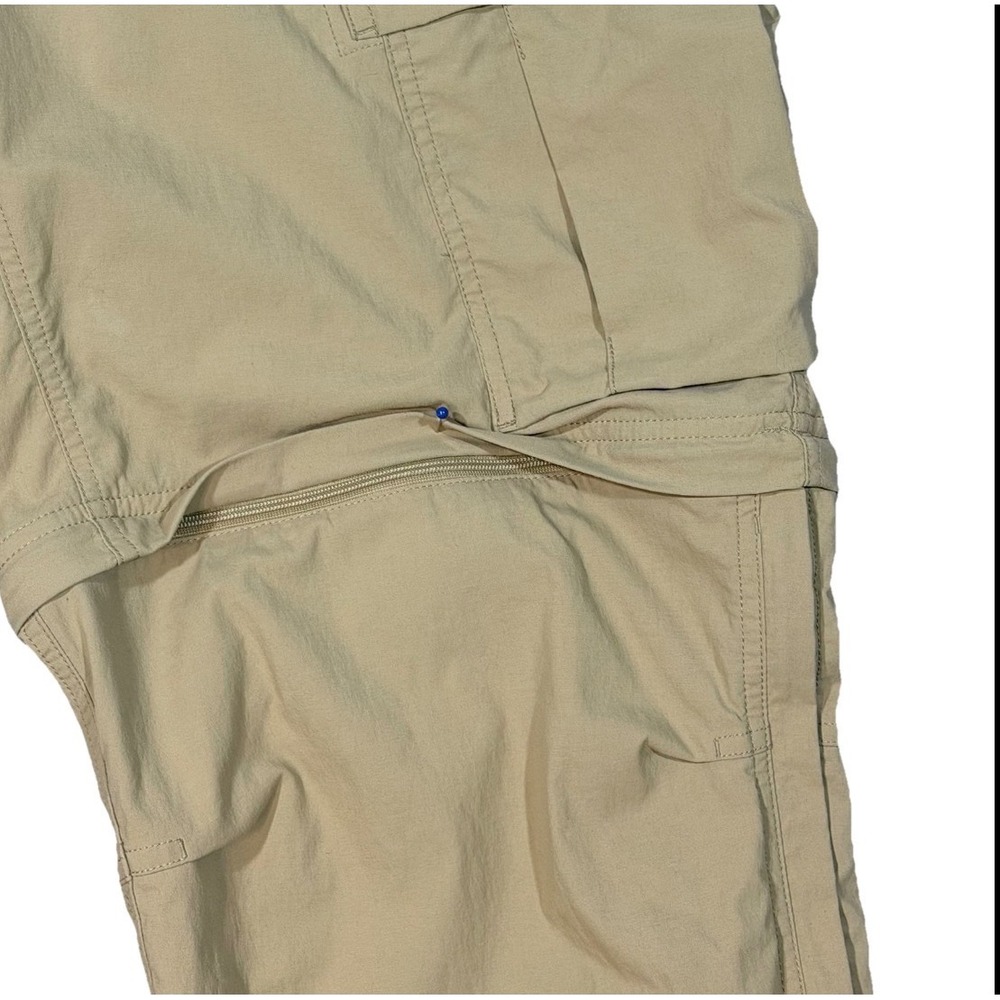 REI Co-op Convertible Cargo Pants Mens 38x32 Khaki Zip Off Hiking Utility - Picture 8 of 12